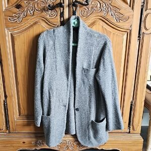 J. Crew Charcoal Gray Sweater Blazer
